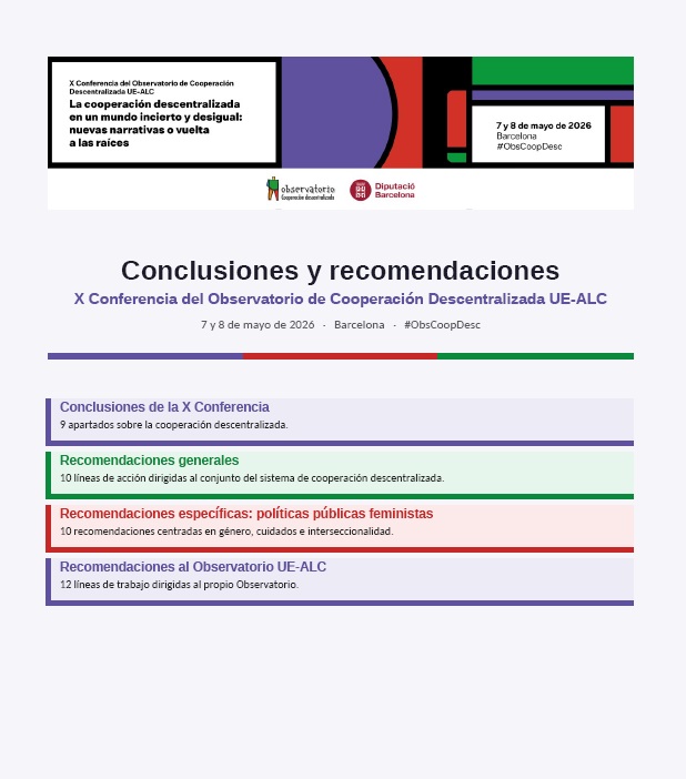 Conclusiones y recomandaciones