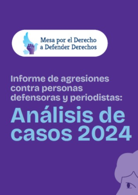 Informe de agresiones contra personas defensoras y periodistas 2024